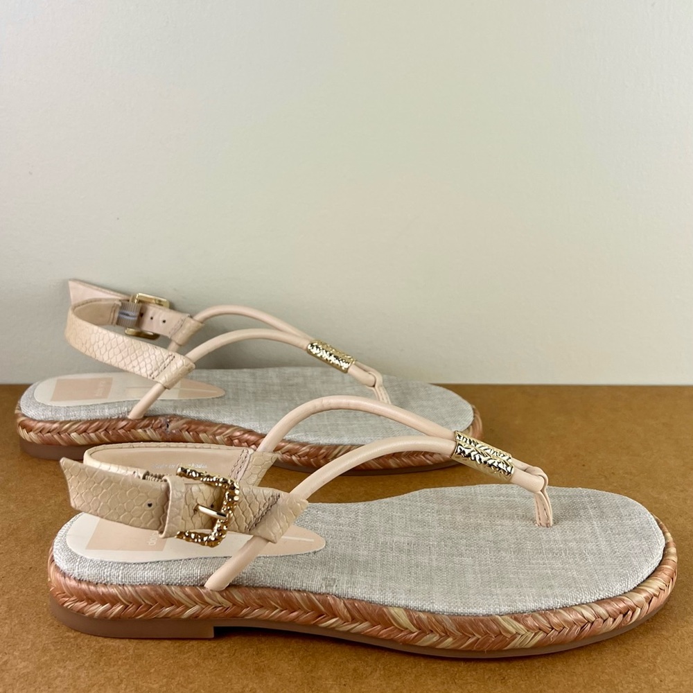NEW DOLCE VITA BEIGE SLINGBACK SANDALS - Picture 3 of 12